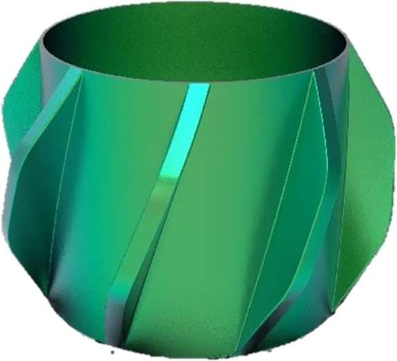 Casted Steel Spiral Vane Solid Body Rigid Centralizer